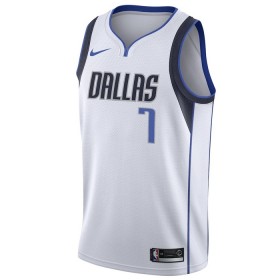 Muške NBA Dres Dallas Mavericks Dwight Powell 7 Nike 2022-23 Association Edition Bijela Swingman